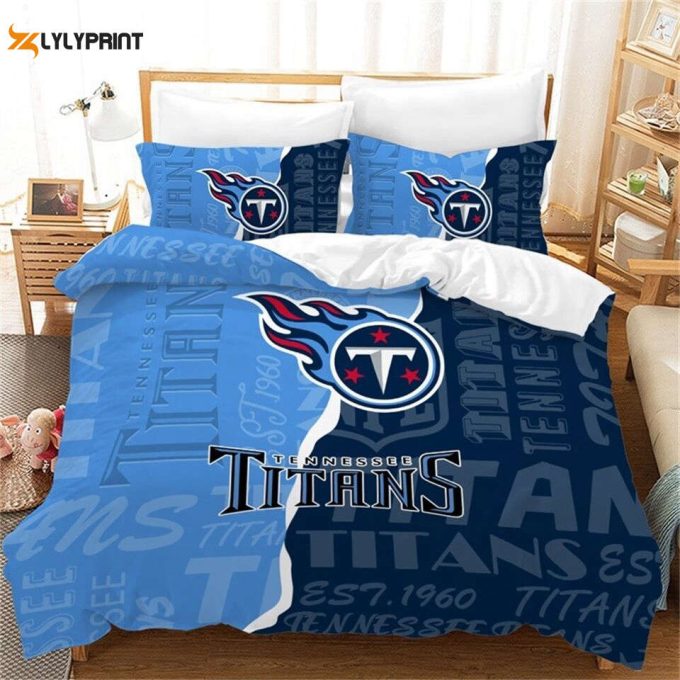 Tennessee Titans Duvet Cover Bedding Set Gift For Fans 1