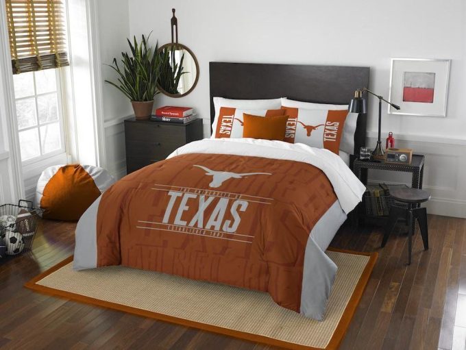 Texas Longhorns Duvet Cover Bedding Set Gift For Fans 2