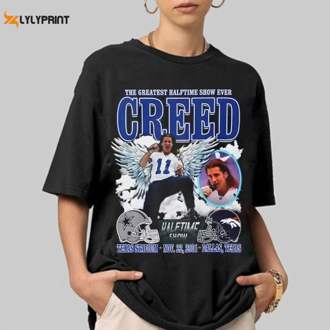 The Greatest Halftime Show Ever Creed Shirt, 2024 Music Concert Tee, Graphic Vintage Sweatshirt, Gift For Fan 1