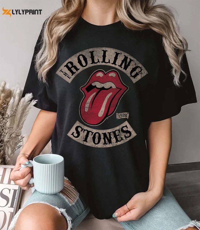 The Rolling Stones Live Tour 1978 Rock T-Shirt Sweatshirt. Rolling Stones Shirt, Band Shirt, Rolling Stones Tour, Rock Band Shirt 1