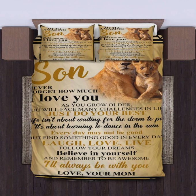 To My Amazing Son Duvet Cover Bedding Set Gift For Fans 2