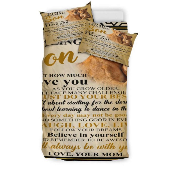 To My Amazing Son Duvet Cover Bedding Set Gift For Fans 4