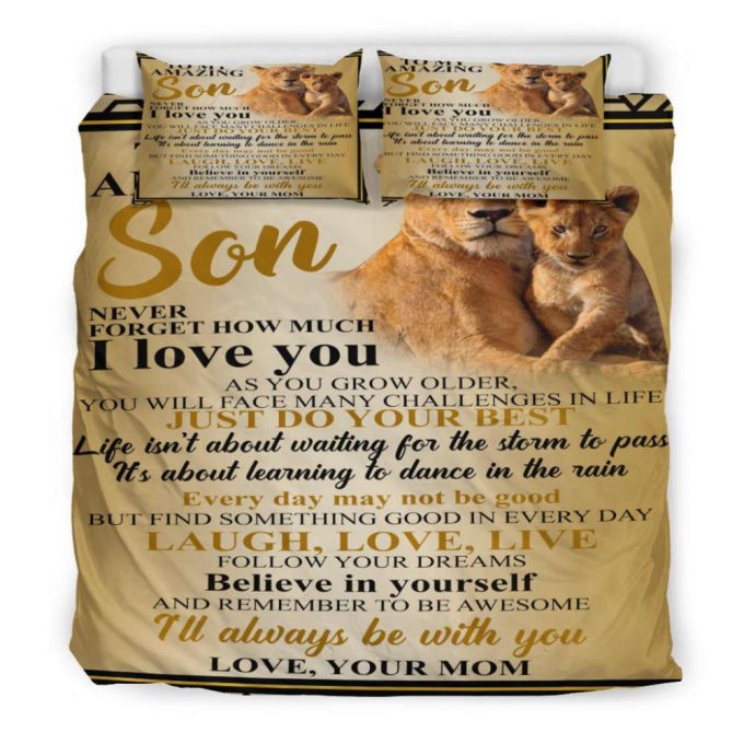 To My Amazing Son Duvet Cover Bedding Set Gift For Fans 6