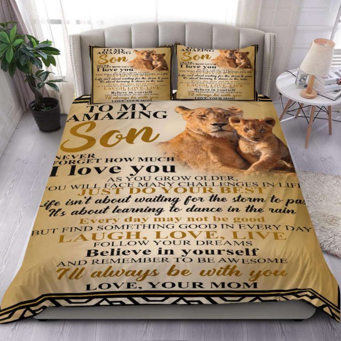 To My Amazing Son Duvet Cover Bedding Set Gift For Fans 7