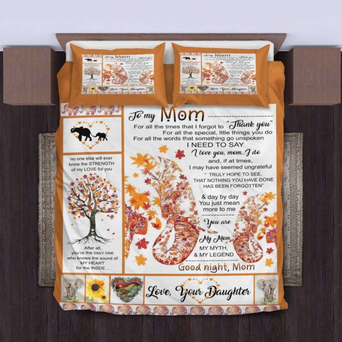 To My Mom Autumn Duvet Cover Bedding Set Gift For Fans 2