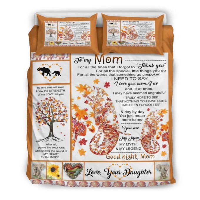 To My Mom Autumn Duvet Cover Bedding Set Gift For Fans 4