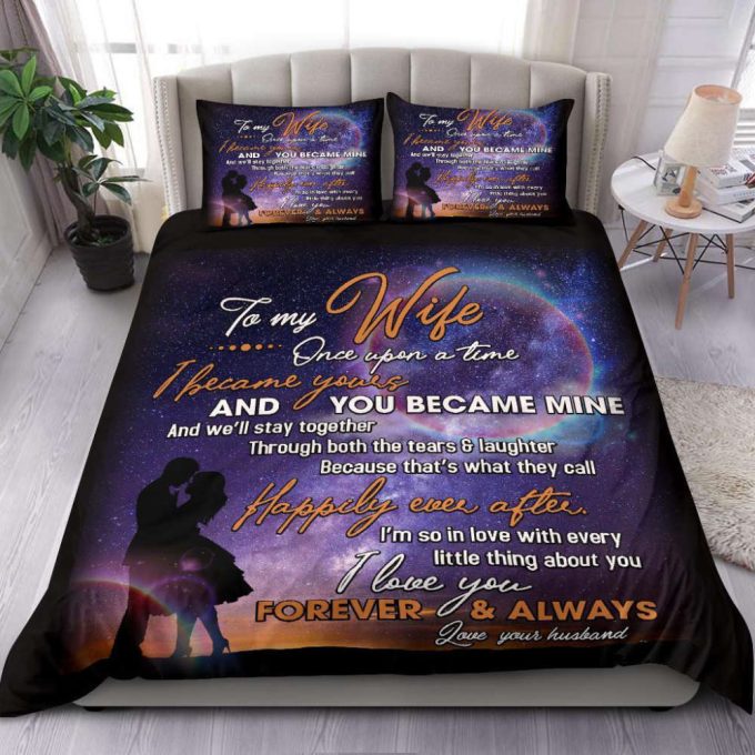 To My Wife Once Upon A Time Sky Duvet Cover Bedding Set Gift For Fans 2