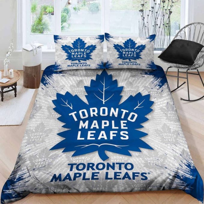 Toronto Maple Leafs Duvet Cover Bedding Set Gift For Fans 2