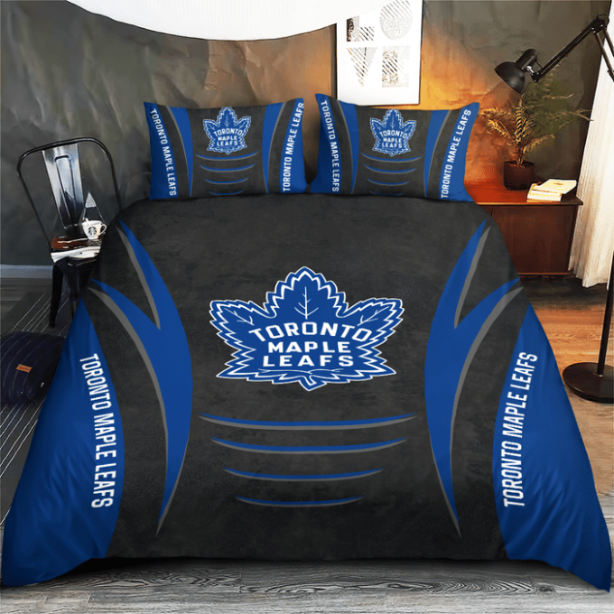 Toronto Maple Leafs Duvet Cover Bedding Set Gift For Fans 2