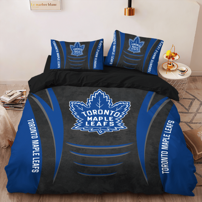 Toronto Maple Leafs Duvet Cover Bedding Set Gift For Fans 4