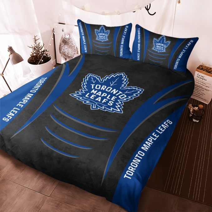 Toronto Maple Leafs Duvet Cover Bedding Set Gift For Fans 5