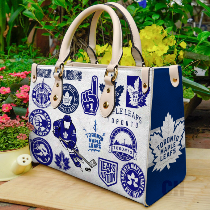 Toronto Maple Leafs Hand Leather Bag For Women Gift 2