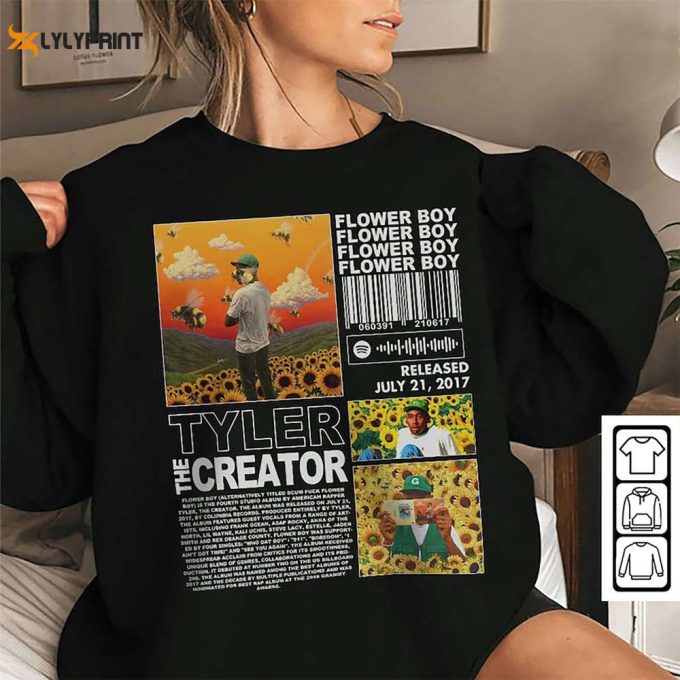 Tyler The Creator Flower Boy Shirt: Exclusive Album Merchandise 1