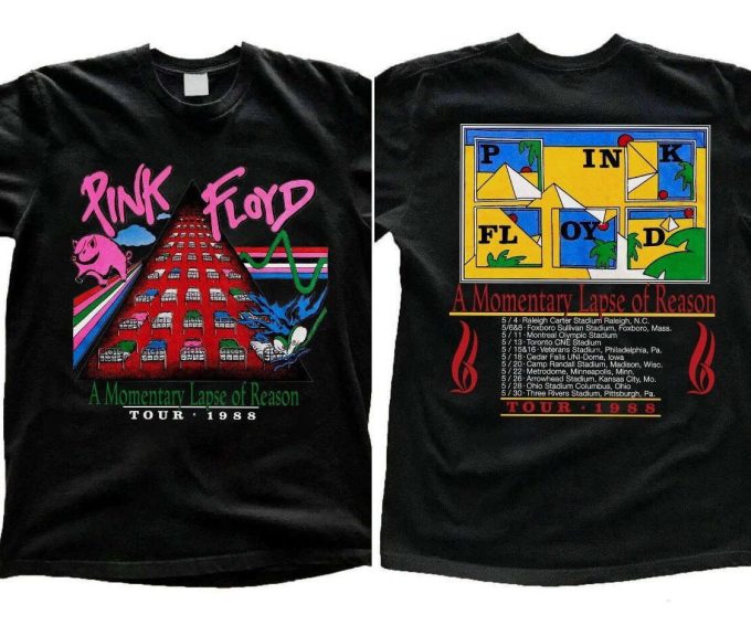 Vintage Pink Floyd 1988 Momentary Lapse Tour Unisex T-Shirt - Rock Band Memorabilia 1