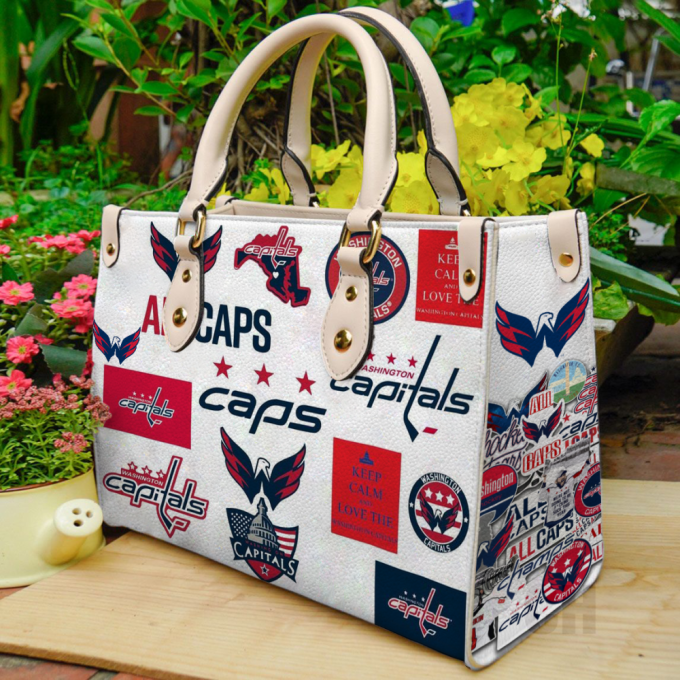 Washington Capitals Hand Leather Bag For Women Gift 2