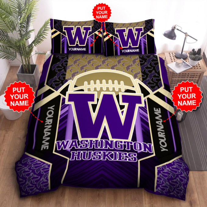 Washington Huskies Duvet Cover Bedding Set Gift For Fans 2