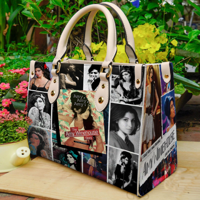 Stylish Amy Winehouse Lover Leather Hand Bag Gift For Women'S Day: Perfect Women S Day Gift G95 2