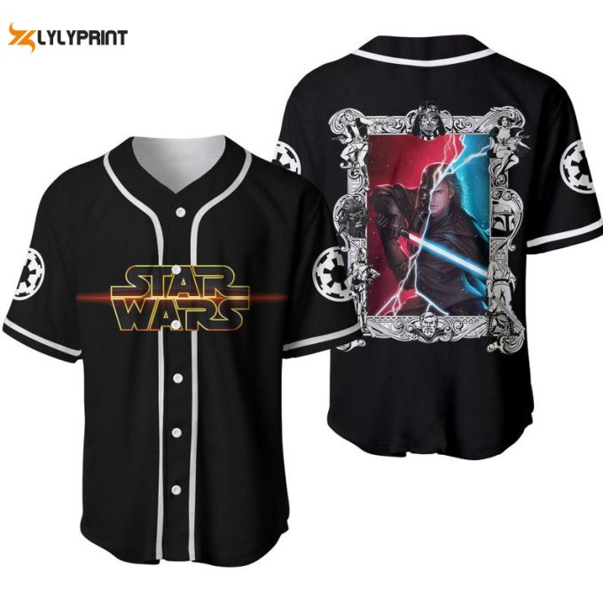 Anakin Skywalker Darth Vader Star Wars All Over Print Baseball Jersey - Perfect Gift For Men And Women 1