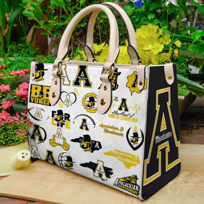 Appalachian State Mountaineer Leather Handbag Gift For Women 2