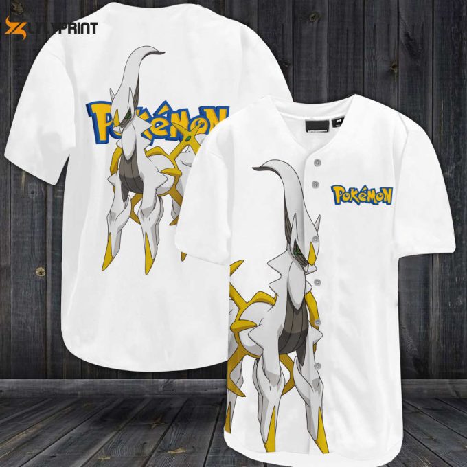 Arceus Pokemon Baseball Jersey 1