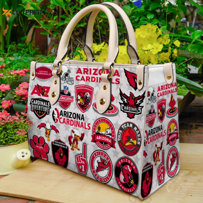 Stylish Arizona Cardinals Leather Hand Bag Gift For Women'S Day - Perfect Women S Day Gift G95 1