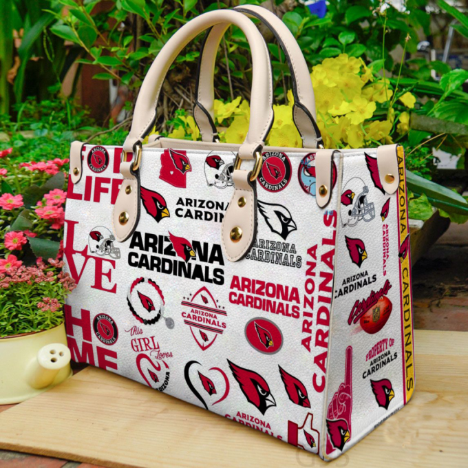 Stylish Arizona Cardinals 2 Leather Handbag Gift For Women S Day - G95 2