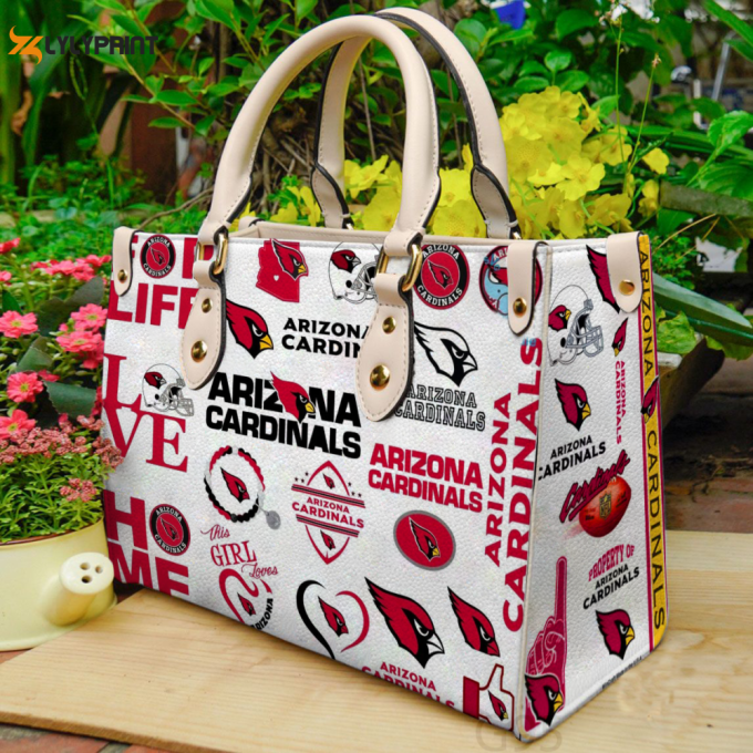 Stylish Arizona Cardinals 2 Leather Handbag Gift For Women S Day - G95 1