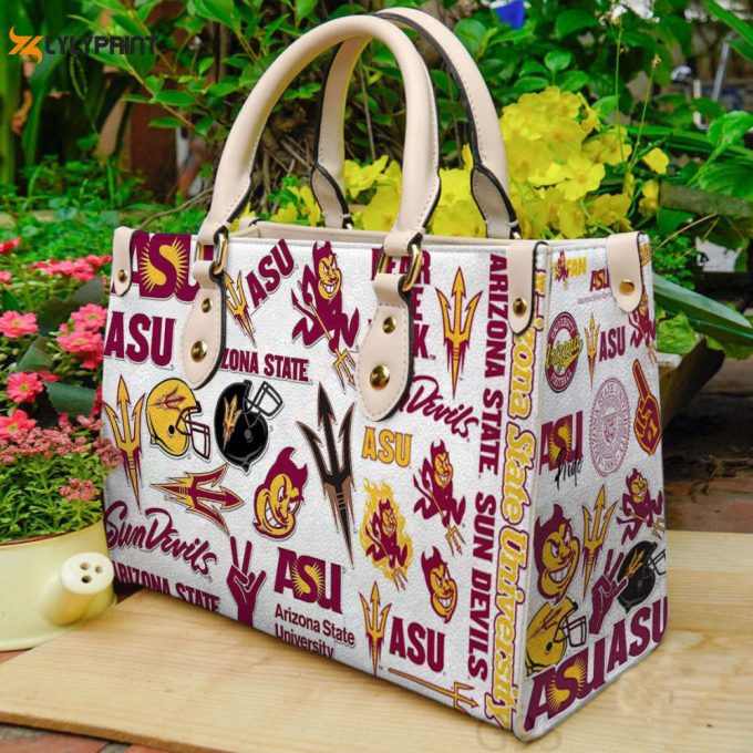 Arizona State Sun Devils Leather Handbag Gift For Women 1