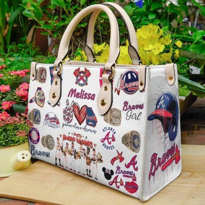 Atlanta Braves 1 Leather Handbag Gift For Women 2