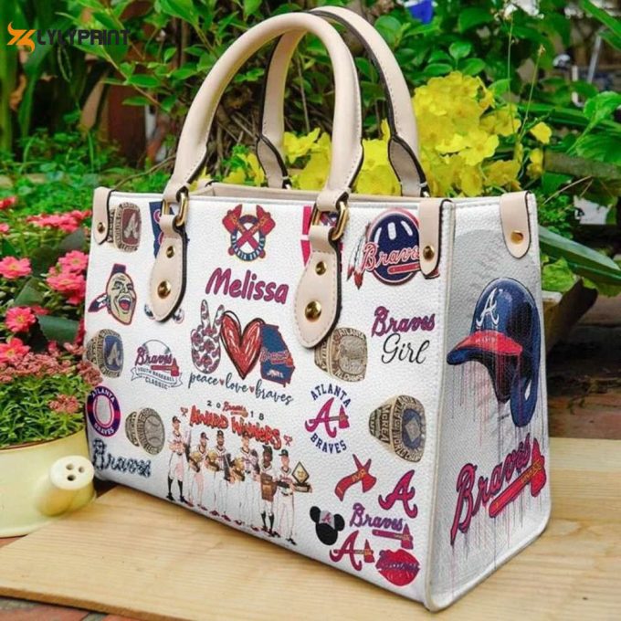 Atlanta Braves 1 Leather Handbag Gift For Women 1