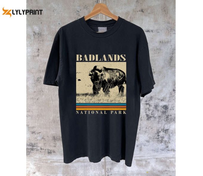 Badlands Travel Shirt: Vintage T-Shirt &Amp;Amp; Hoodie For City Travel - Dad Gifts 1