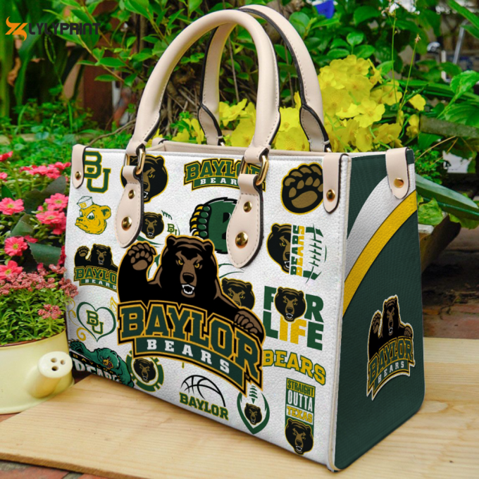 Baylor Bears 3 Leather Handbag Gift For Women 1