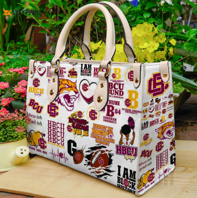 Bethune-Cookman Wildcats Leather Handbag Gift For Women 1