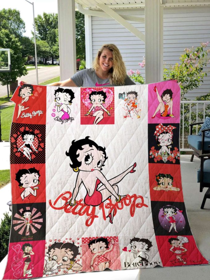 Betty Boop Lover Blanket Quilt Ch, Gift For Fan Home Decor, Gift For Fan Home Decor 2