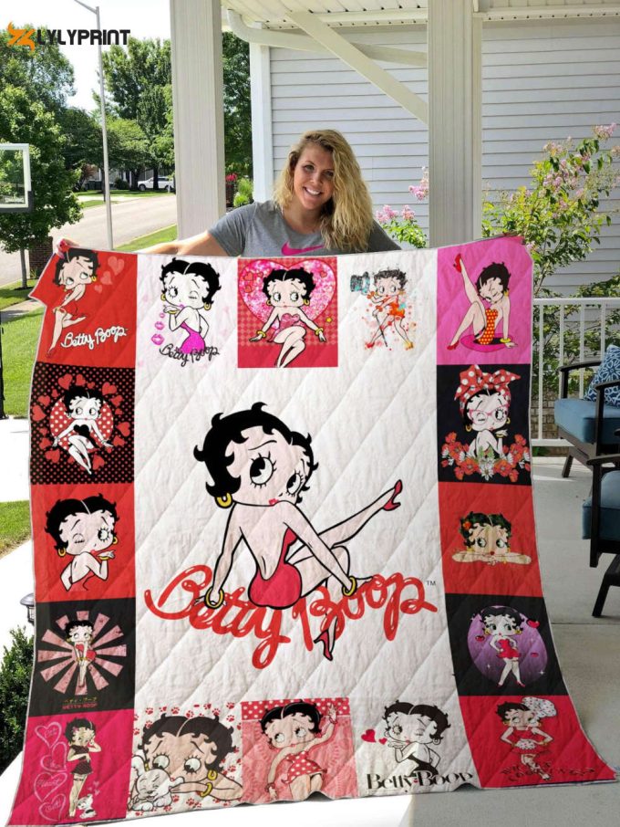 Betty Boop Lover Blanket Quilt Ch, Gift For Fan Home Decor, Gift For Fan Home Decor 1