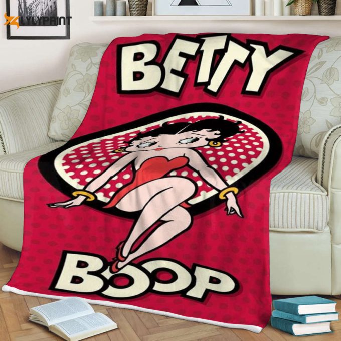 Betty Boop Lover Sherpa Fleece Quilt Blanket Bl1682, Gift For Fan Home Decor, Gift For Fan Home Decor 1