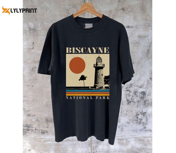 Biscayne Travel Shirt: Florida Vintage T-Shirt Sweatshirt &Amp;Amp; Hoodie - Perfect Dad Gift For City Travel 1