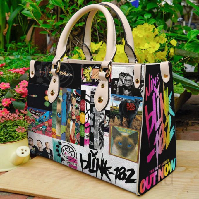 Blink 182 Leather Handbag Gift For Women 2