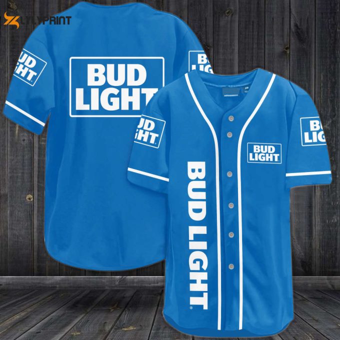 Bud Light Beer Baseball Jersey 1