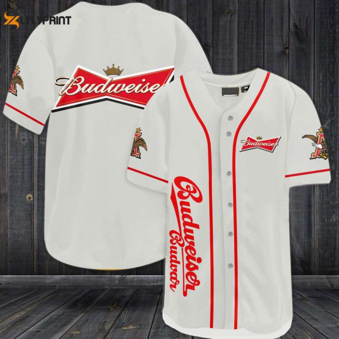 Budweiser Budvar Baseball Jersey - Perfect Unisex Gift For Men And Women Authentic Design 1