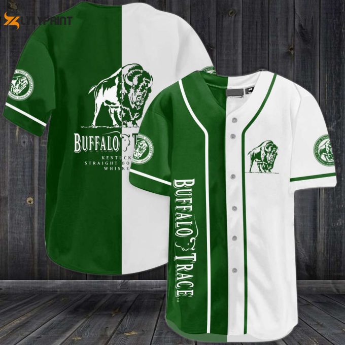 Buffalo Trace Kentucky Straight Bourbon Whiskey Baseball Jersey - Unique Gift For Men &Amp;Amp; Women Perfect For Whiskey Lovers 1