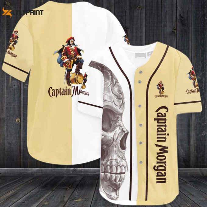 Captain Morgan Skull Baseball Jersey - Gift For Men Women 1