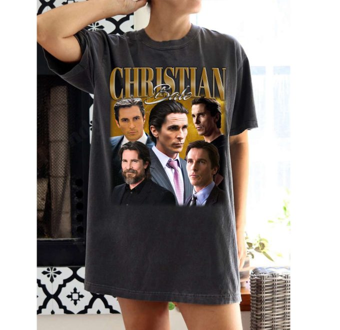 Shop Christian Bale Shirt: Unisex Retro Tees &Amp; Sweaters 2