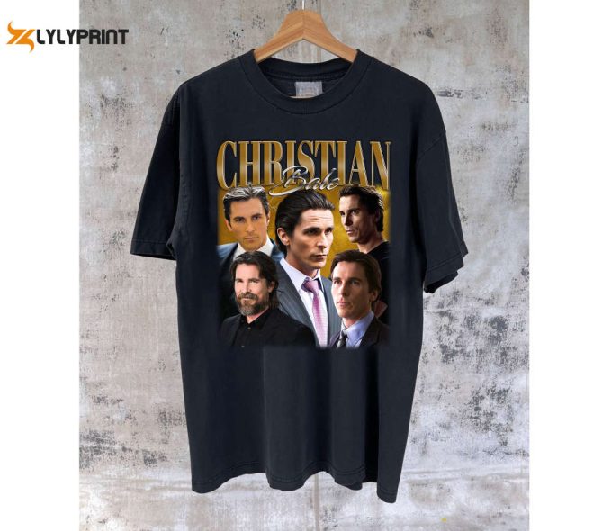 Shop Christian Bale Merchandise: T-Shirts Sweaters &Amp;Amp; Retro Unisex Shirts 1