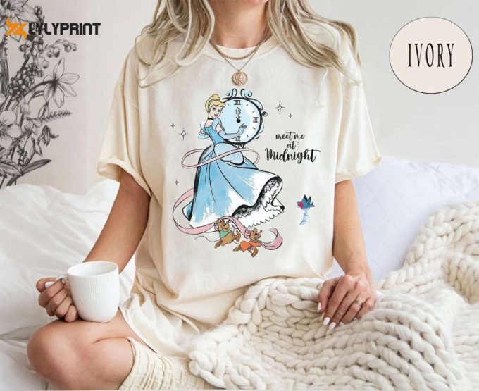 Cinderella Meet Me At Midnight Shirt, Cinderella Shirt, Princess Cinderella Shirt, Cinderella Mice Shirt, Midnights Princess 1