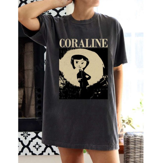 Coraline Movie T-Shirt &Amp; Hoodie: Retro Unisex Tee &Amp; Trendy Sweatshirt 2