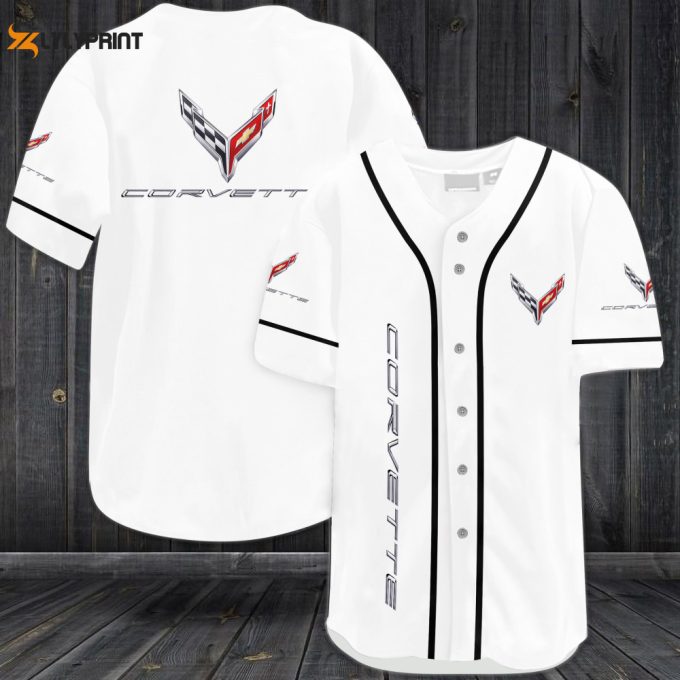 Corvette Racing Baseball Jersey - Gift For Men Women 1