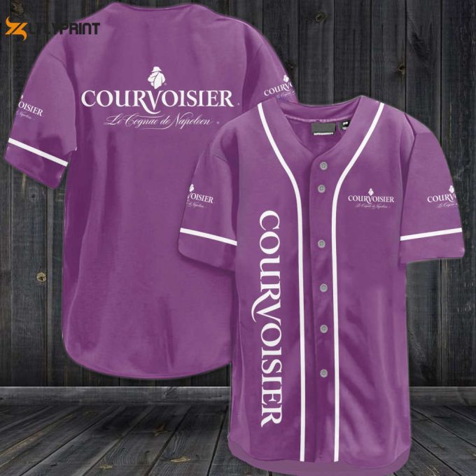 Courvoisier Cognac All Over Print Unisex Baseball Jersey 1