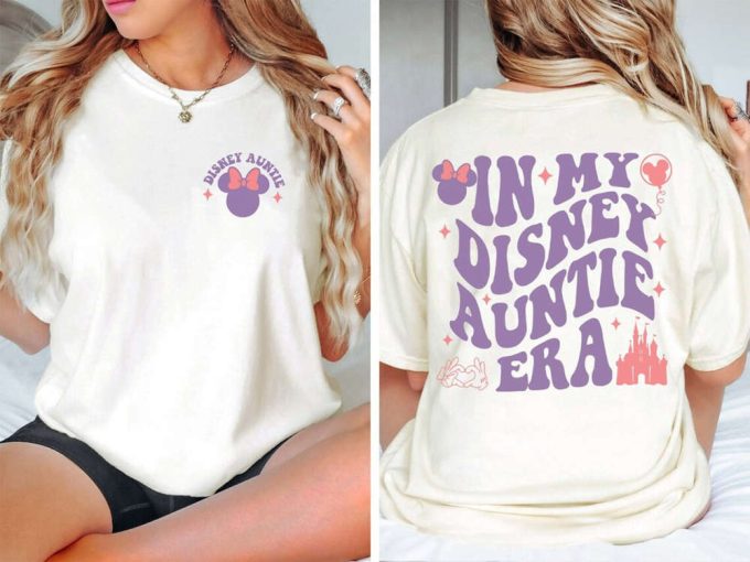 Custom In My Auntie Era Shirt, Disney Auntie Shirt, Disney Aunt Shirt, Gift For Aunts, Cool Aunt Shirt, Minnie Ears Shirt, Disney Era Shirt 2