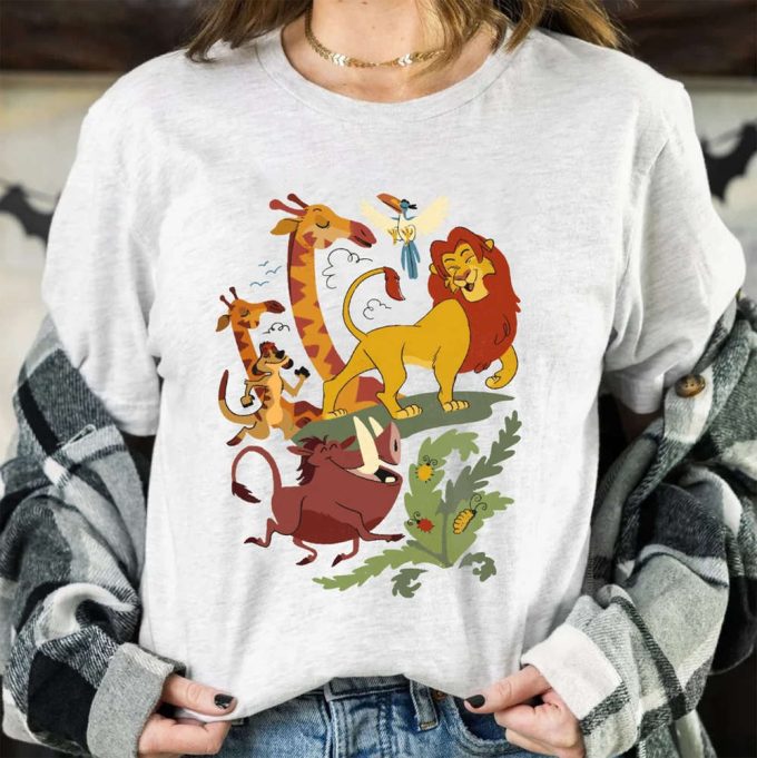 Disney The Lion King Simba Timon Pumbaa And Friends Retro Shirt, Magic Kingdom Wdw Unisex T-Shirt Family Birthday Gift Adult Kid Toddler Tee 2